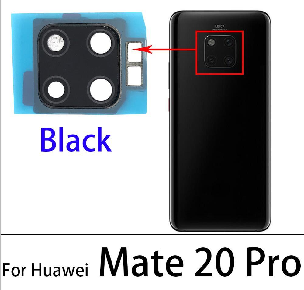 Achteruitrijcamera Glas Lens Back Camera Glass Cover Voor Huawei Mate 20 30 Pro Met Frame: Mate 20Pro Black