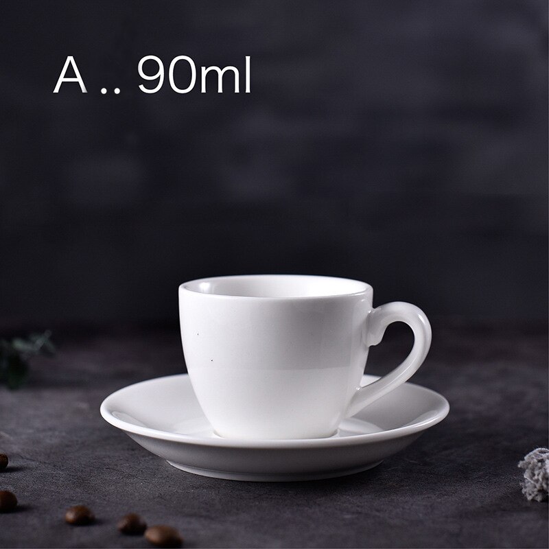 Keramisk te hvid kaffekop sublimeringstryk logo porcelænskrus: 90ml
