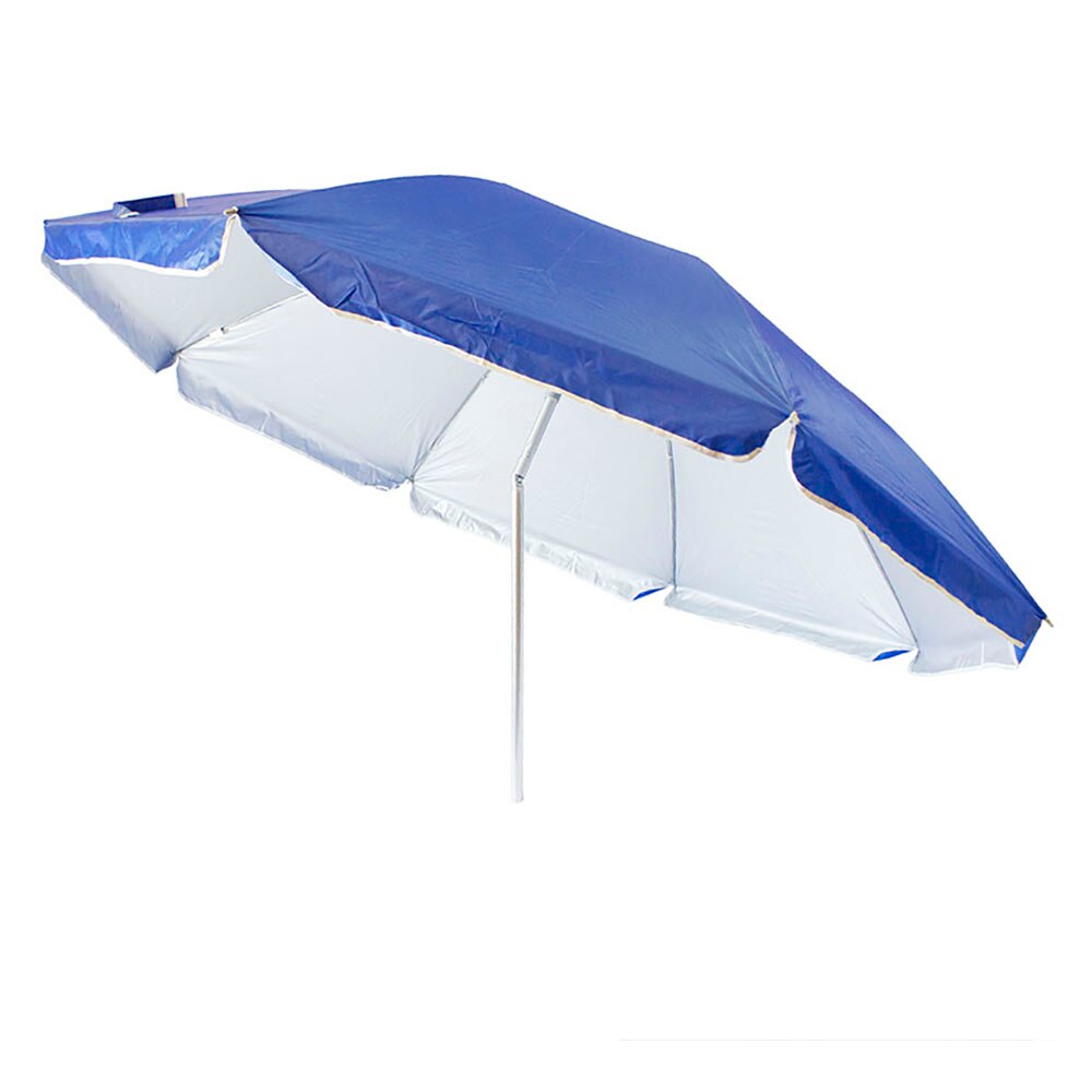 Sombrilla Parasol Playa Fijo 140 Cm Hierro y Nylon Protección UV con Pincho Incluido Funda Incluida