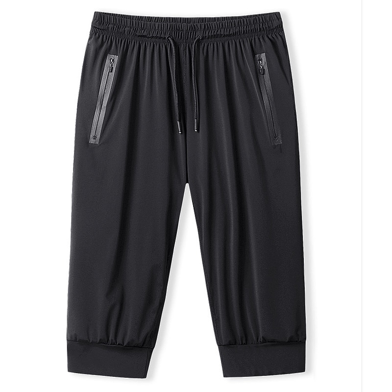 Sommar tunna fritidsshorts herr is silke mesh snabbtorkande hembyxor ventilerande cropped byxor herr storlek m -5xl