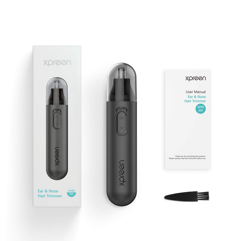 Xpreen tondeuse de nez nez tondeuse à cheveux haute vitesse rotative étanche ABS tondeuse pour hommes