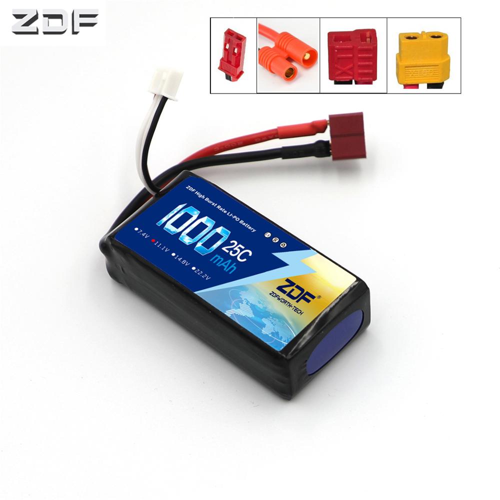 ZDF 2S 3S 4S 7.4 11.1V 14.8v 1000mAh 25C Li-po batteria per RC Elicottero Pezzi di Ricambio HM-Master cp-CP-Z-27