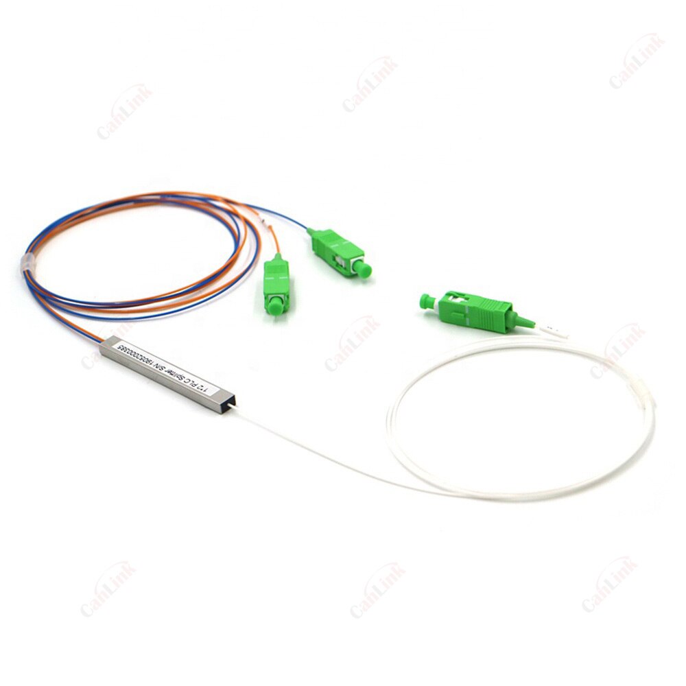 Warranty 1x2 1x4 1x8 1x16 1x32 SC APC Optical PLC Splitter Steel Tube Cable 2 Way 4way 8 Way 16 Way SM 1310/1550nm