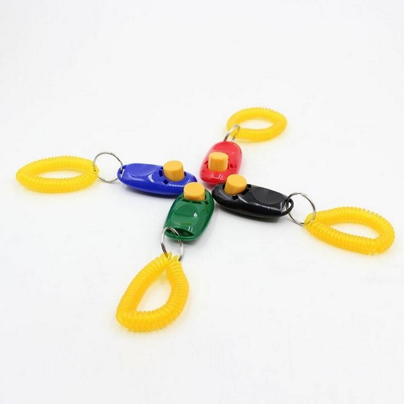 Universele Afstandsbediening Draagbare Dier Hond Knop Clicker Geluid Trainer Huisdier Training Tool Control Wrist Band Accessoire