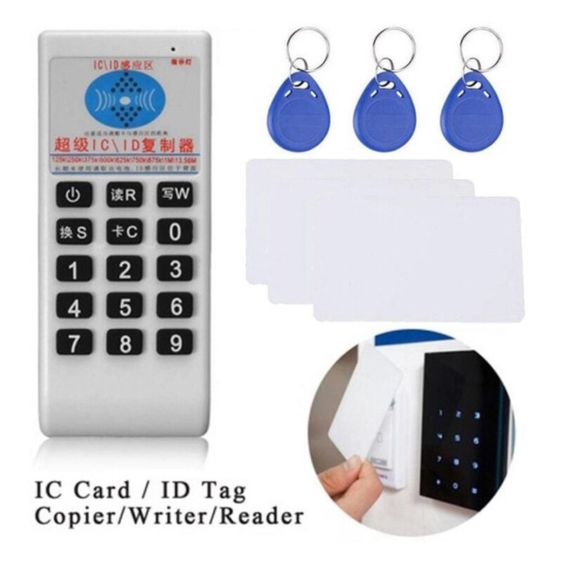 Proximity Rfid Access Card Writer 125khz ID Reader 13.56mhz NFC Card Duplicator Copier For Access Control System