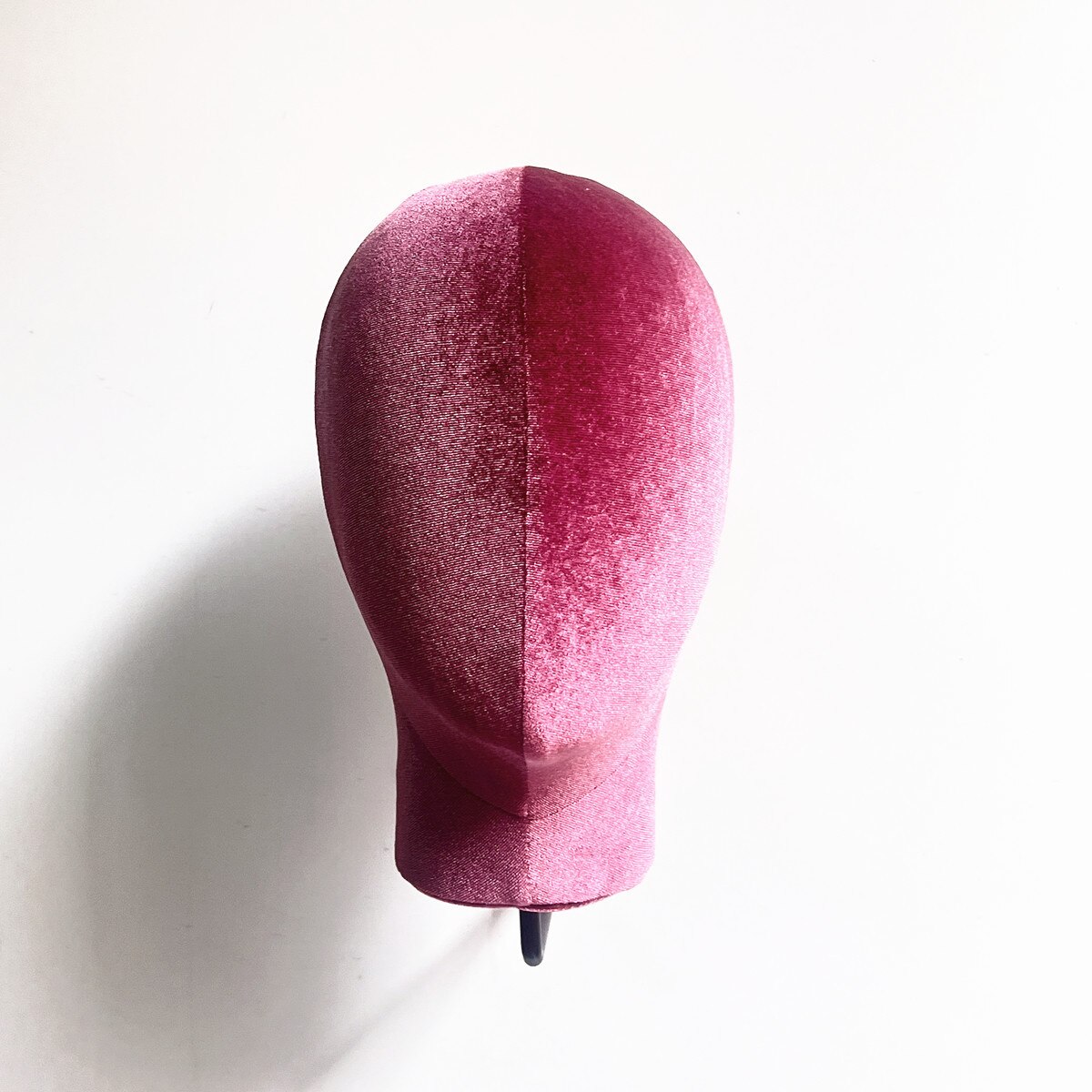 1 Stuk Stof Cover Muur Opknoping Model Mannequin Hoofd Voor Pruiken En Hoed Display: Purple