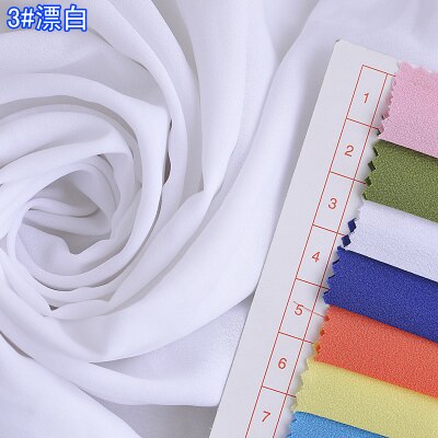 55 farben Chiffon stoff weich hängt auch nicht transparent für kleid futter tuch trouses Material 100d hochzeit diy näHenne: Weiß