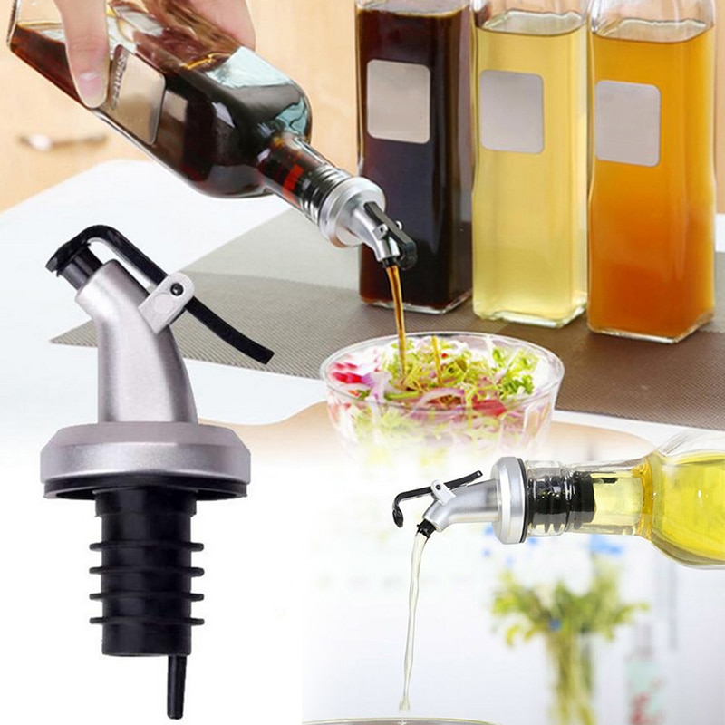 Bouteille liège bec verseur distributeur pour cuisine huile d'olive vinaigre outils cuisine chaude marchandises huile bouteille assaisonnement cuisine