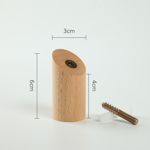 Natuurlijke Houten Muur Gemonteerde Kapstok Decoratieve Sleutelhouder Hoed Sjaal Handtas Opslag Robe Hanger Badkamer Rack Hk-: Brons