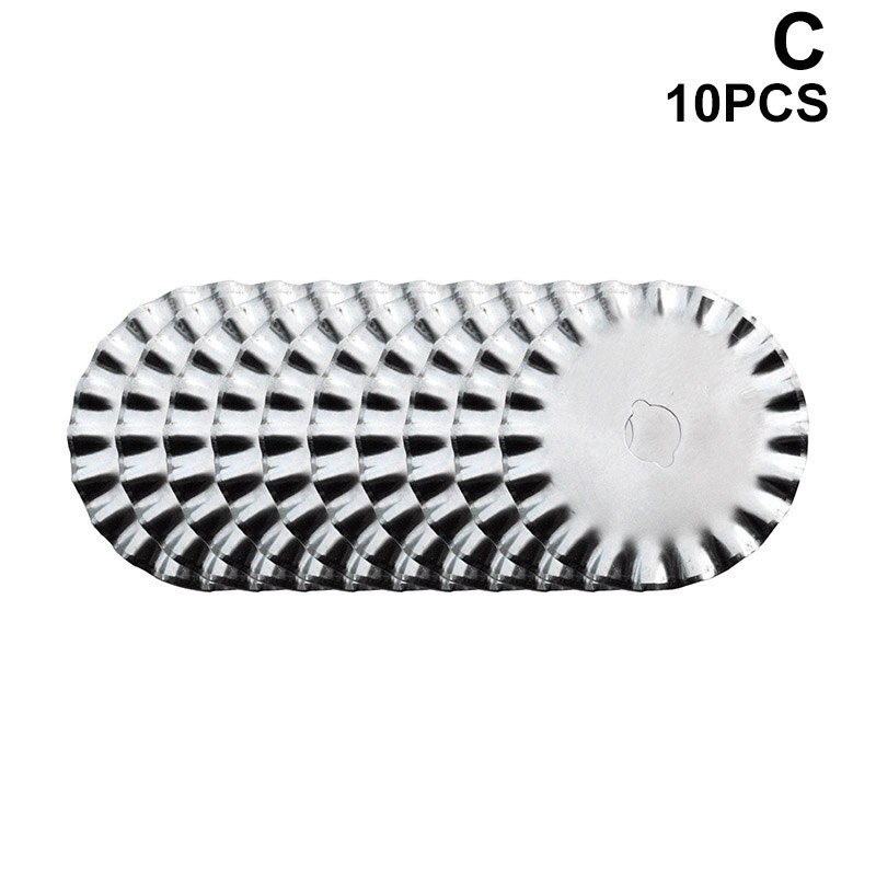 10pcs 45mm Rotary Cutter Backup Blades Circular Quilters Replacement Sharp Blades Handcraft DIY Quilting Tools DIY Cutting Blade: C