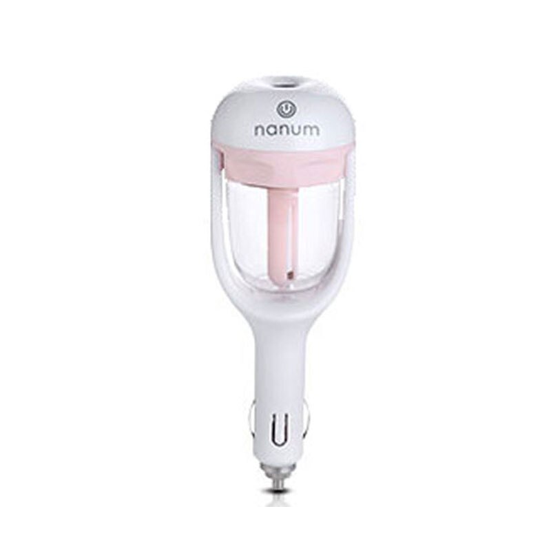 Nanum 12V Car charger air fresheners Aromatherapy Humidifiers Nebulizer Humidifier Mute Home Air Sterilization 1pcs: Pink