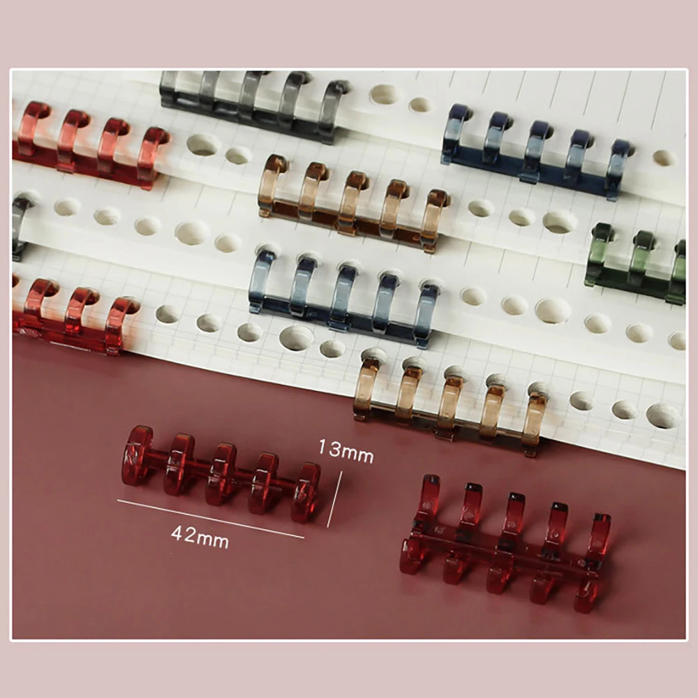 3 stk. løse blader spiralperm innvendig hengslet ringbindingsringer skrivebordskalender sirkel for kort nøkkelalbum