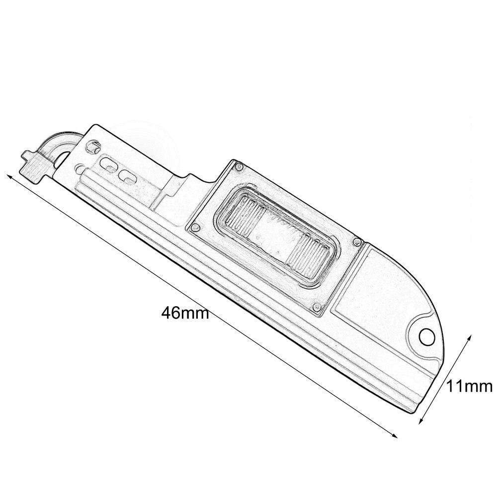 Negro y azul ajuste perfecto sin modificación Original altavoz timbre vibrador antena 46*11*4mm para HTC One (M8) M8x