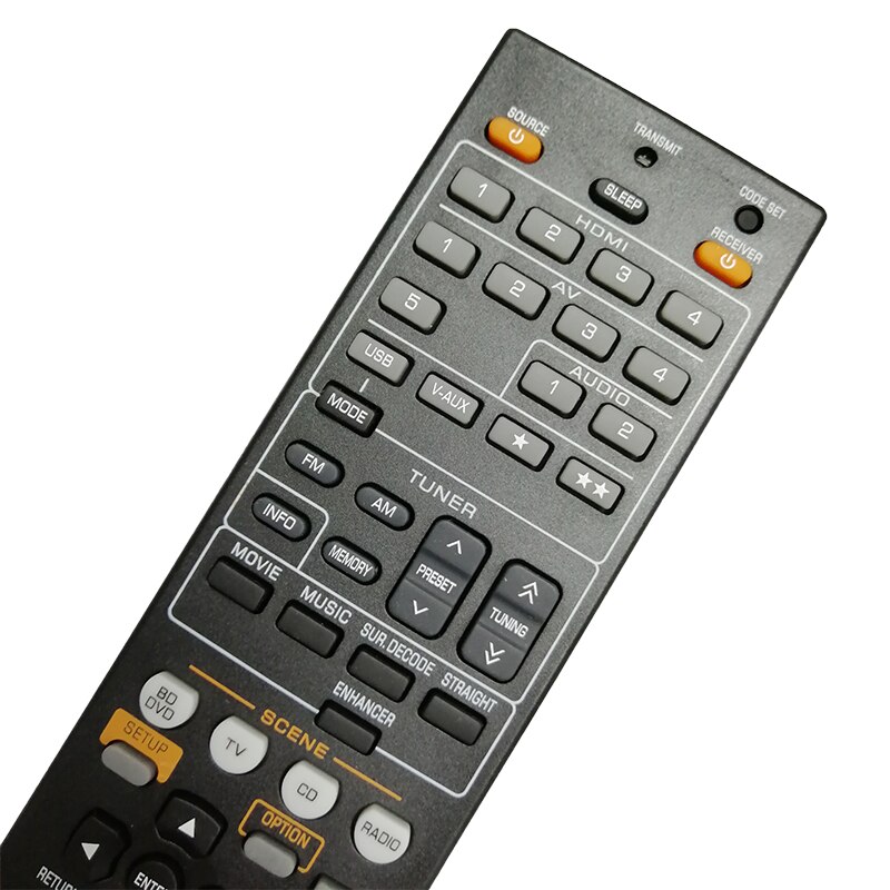 Rav 491 for yamaha rx -v567 rx-a700 rx-v375 rx-v473 rx-a800 rav 287 rav 290 rav 293 rav 334 rav 336 a/ v vastaanottimen kaukosäädin