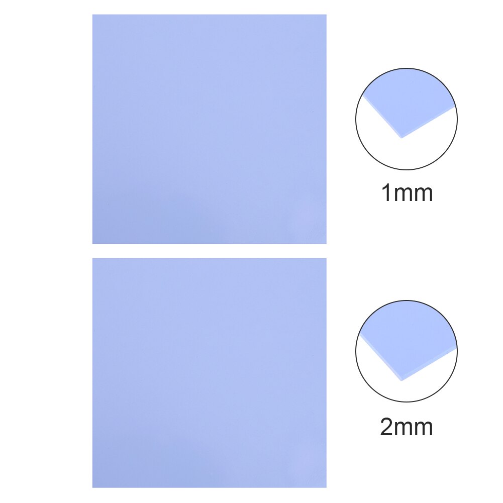 100x100mm Silicone Grease Thermal Pad Adhesive Conductive Heatsink Sheet CPU Graphics Cooling Grease Thermal Pad