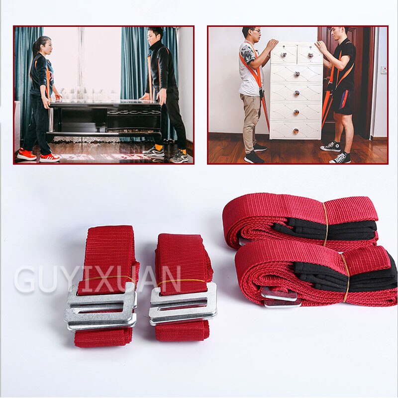 Home combination moving tools Heavy loader Movable universal wheel Moving tool Furniture electrical strap