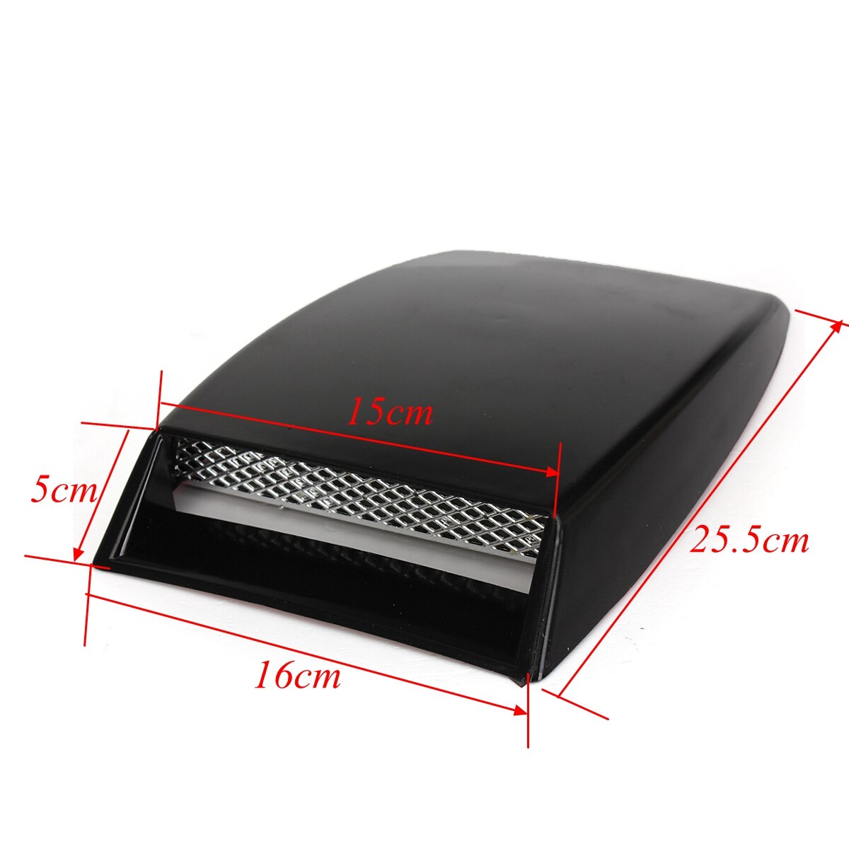 Universal Car Black Cover Bonnet Hood Scoop Air Flow Intake Vent Cover Decorative ABS Black Hood Scoop Vent Cover Decal