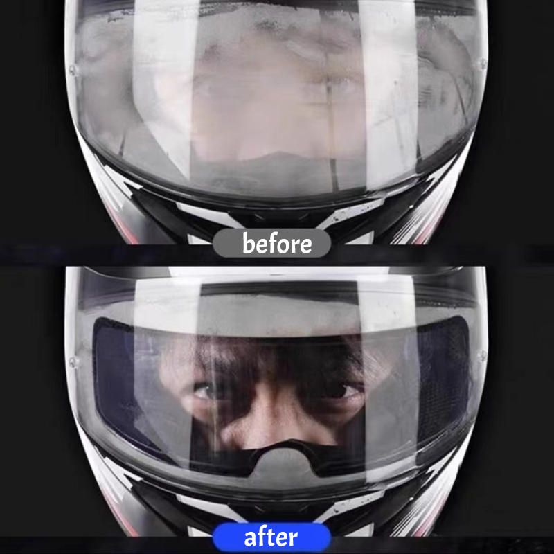 2 peças de filmes antiembaçantes para capacete de motocicleta adesivos antiembaçantes obrigados para pilotos no inverno muito finos