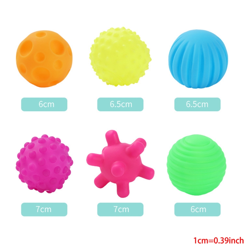 Traje de varias bolas texturizadas, bola sensorial táctil, juguete de bola de baño, Bola de agarre para bebé, bola sensorial, adecuada para niños pequeños, GXMB