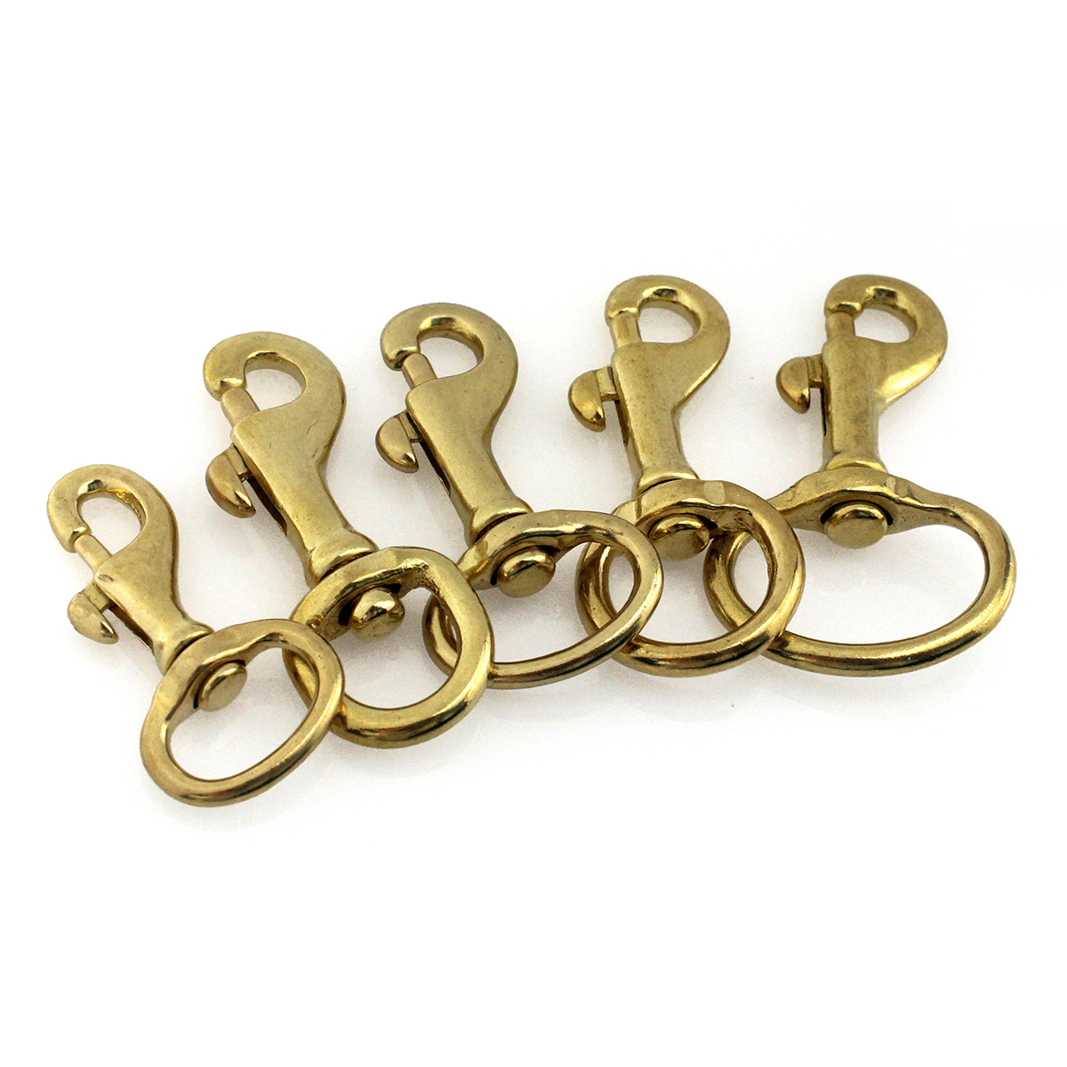 Solid Brass Trigger Swivel Eye Bolt Snap Hook For webbing Leather Craft Bag Strap Belt Hook Clasp Pet Dog Leash Clip