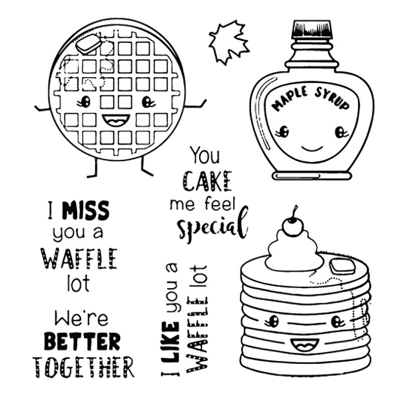 AZSG Heerlijk eten/Mooie dieren Clear Siliconen Stempel/zegel voor DIY Scrapbooking/fotoalbum Decoratieve Duidelijke Stempel lakens: stamp   ST-105