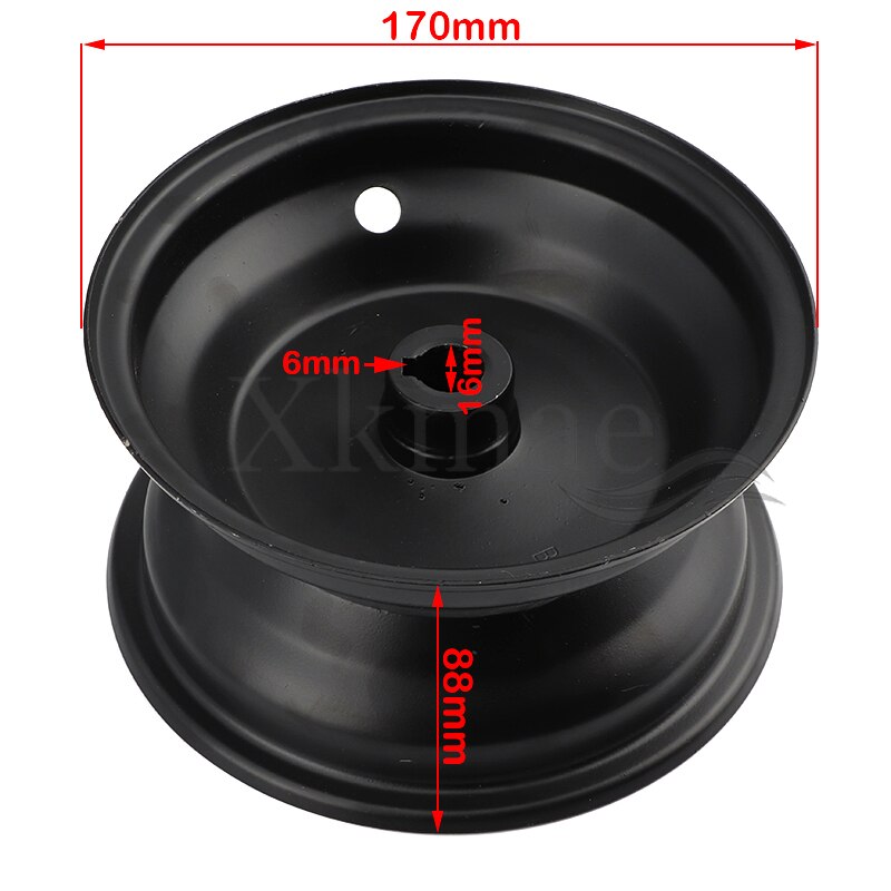 6 inch ATV four-wheel rims suitable for GO Kart Golf Off-road Vehicle Drift Tricycle Off-road 4 Wheeler: 88mm