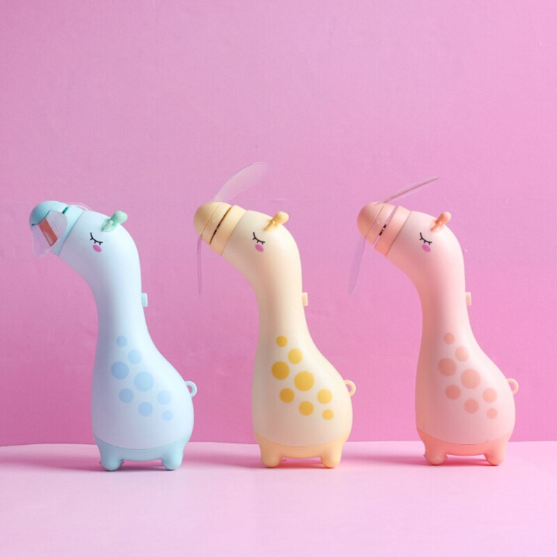 Mini USB Charging Fan Flexible USB Powered Cooling Fan LED Flash Portable Fans with Message For Student