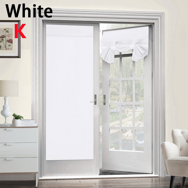 1PCS high-grade soundproof and high shading French door curtains without perforation Velcro curtains S7: K