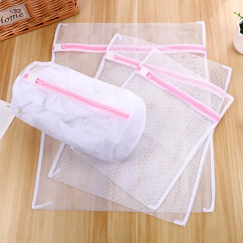 Mesh Laundry Bag Polyeste Wash Bags Coarse Net Laundry Basket Laundry Bags for Washing Machines Mesh Clothes Sock Bra Bag