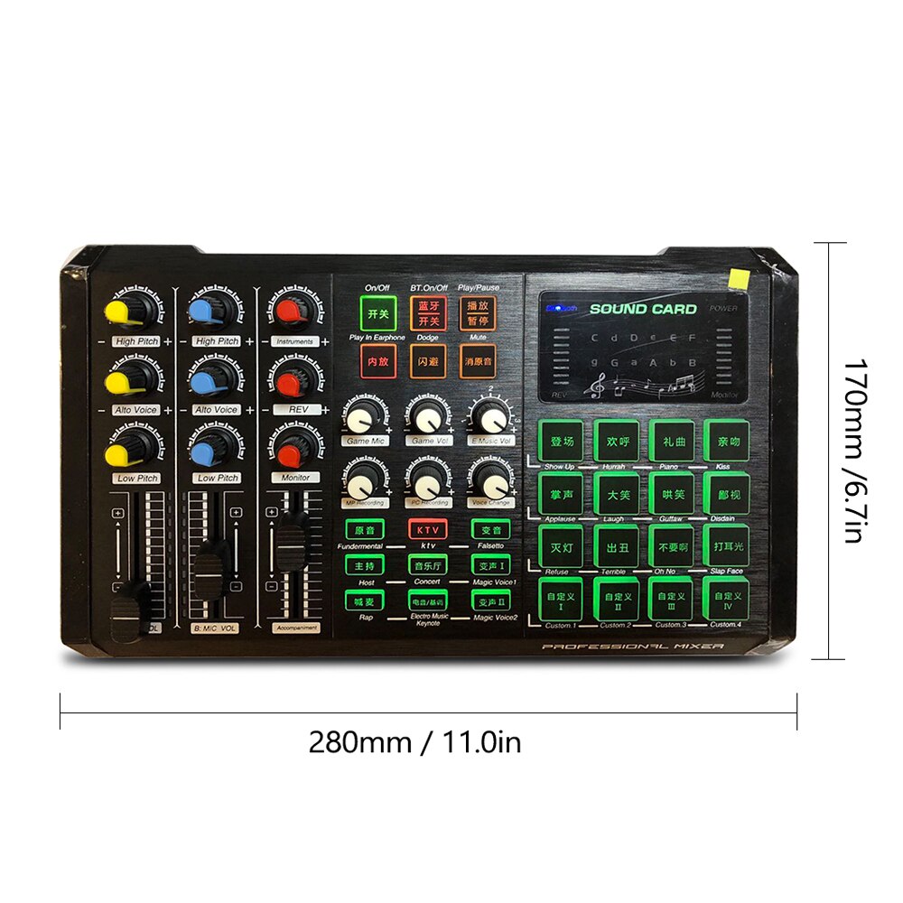 S3000 Sound Card DSP Signal Processor for Game Multipurpose Tool Phone/PC