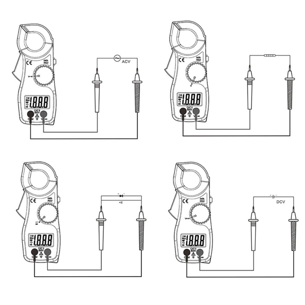 Digital Multimeter Amper Clamp Meter Current Clamp Pliers AC / DC Voltage Tester Data Show multimeter