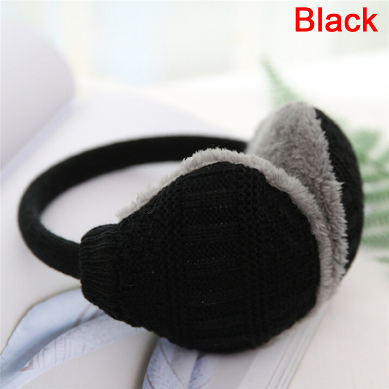 1PCS Winter Warm Knitted Earmuffs Children Ear Muffs For Boy Earmuffs For Girls Baby Ear Warmers 3 Colors