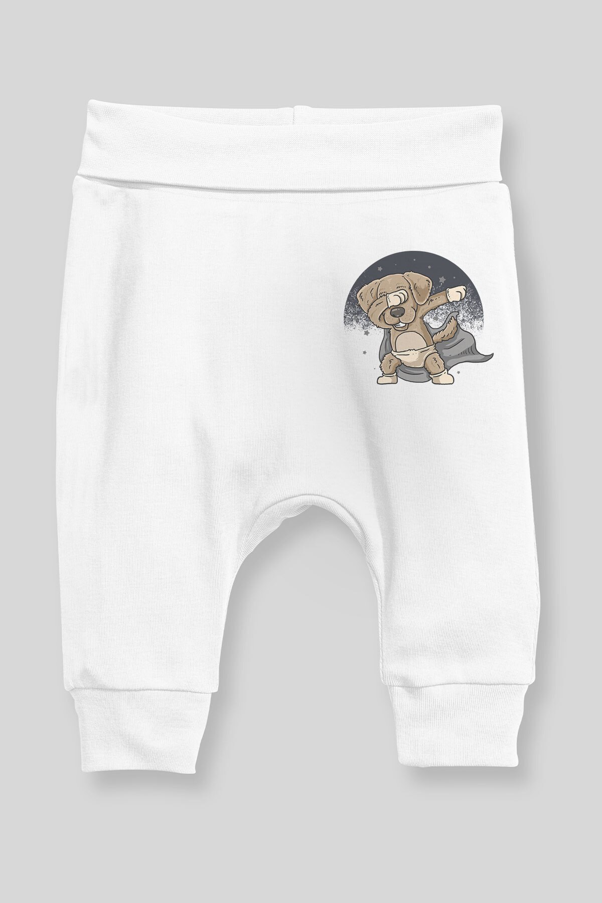 Angemiel Baby Dab Makes The Dog Baby Boy Harem Pants Pantalon White