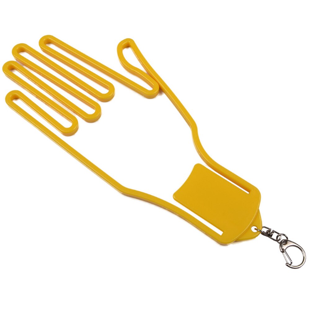 Golf Handschoen Houder Handschoen Rack Droger Hanger Brancard Voorkomen Handschoenen Krimpen Vervormen Plastic Met Sleutelhanger 8 Kleuren: Yellow