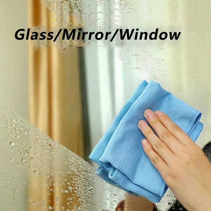 5PCS Microfiber Afwasdoekje Reinigingsdoekje Super Absorbeerbare Vensterglas Reinigingsdoekje Keuken Anti-vet Poetslappen
