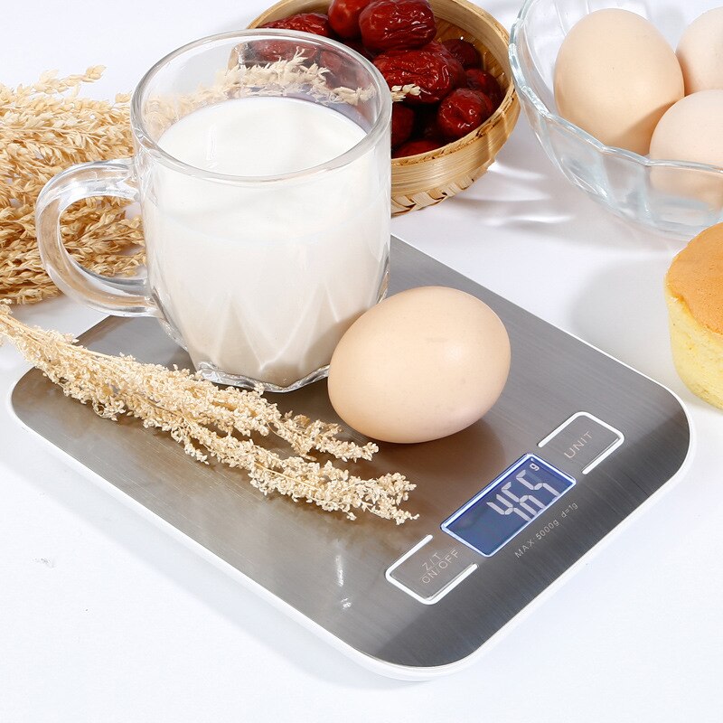 Digital Kitchen Scale Stainless Steel Weighing Scale Food Scale Balance Measuring Tool LCD Weighing Scales Electronic
