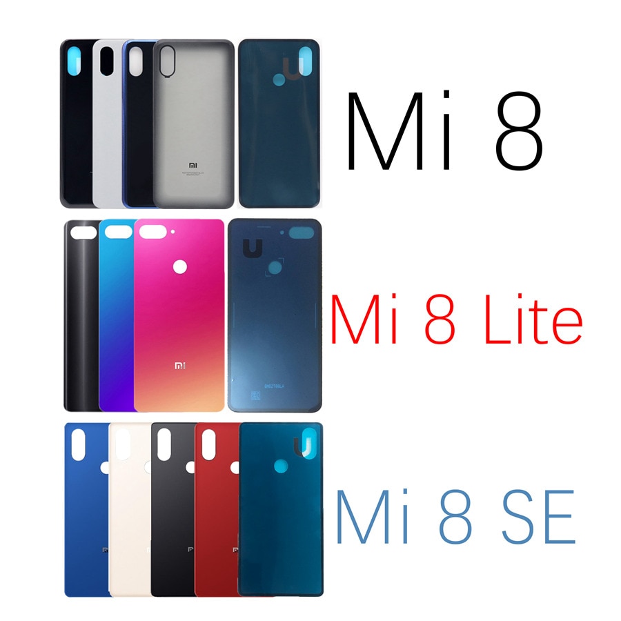 Voor Xiao mi mi 8 lite back Battery Cover Achter Glas Deur Behuizing Case Voor Xiao Mi Mi 8 se batterij Cover mi 8SE 8 lite Explorer