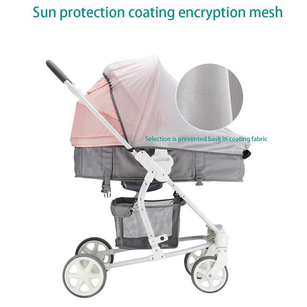 Sun Shade Carriage Pram Crib Pushchair Universal Durable Foldable Baby Stroller Mosquito Net Anti UV Insect Cover Summer