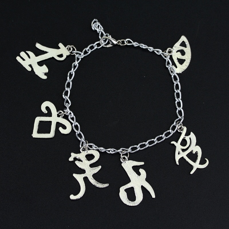 sterben sterblich Instrumente Stadt von Knochen Armbänder Inspiriert engelhaft Strom Rune Symbole Armbinde Shadowhunters Inpired Reize schmuck: Rhodium überzogen