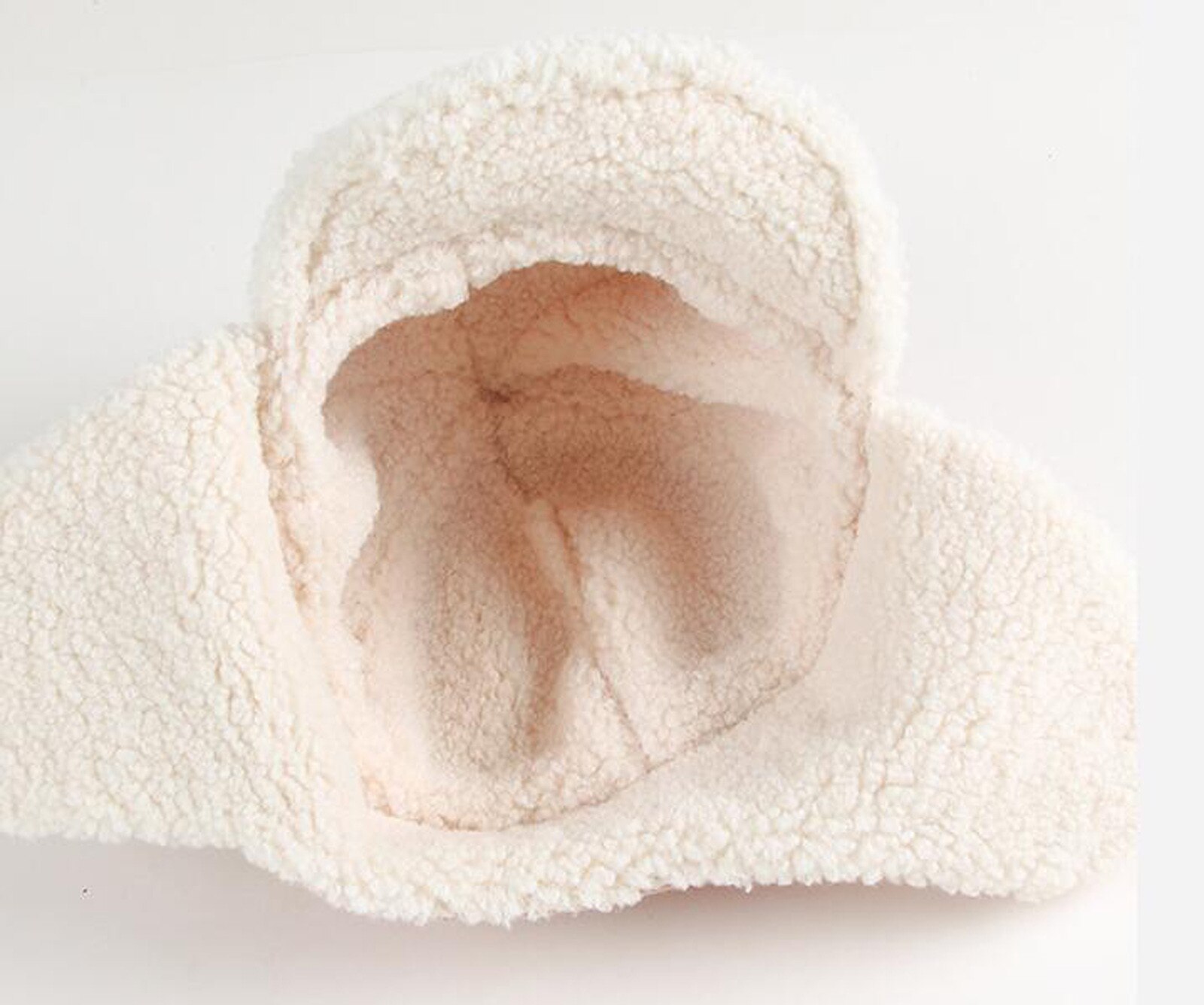 Winter Warm Children Kids Windproof plus velvet Fleece Earflaps Protection Solid Hat+Scarf Sets Cartoons Bear Hat