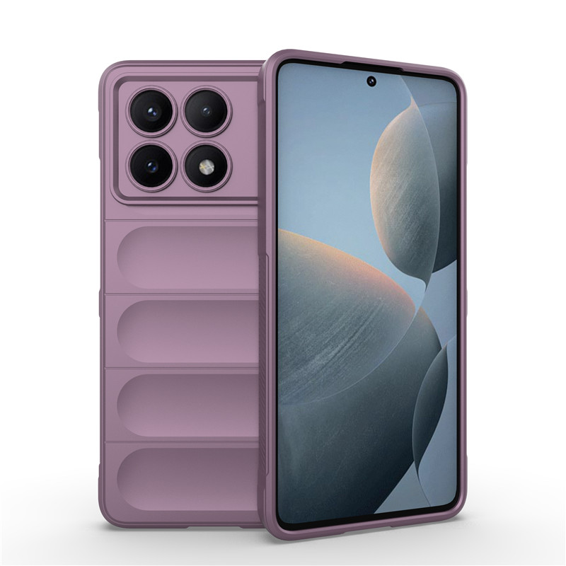 Para Xiaomi Poco X6 Pro Funda Poco X7 Pro X6 C65 M6 Pro 4G Funda de silicona suave Fundas protectoras para teléfono para Poco X6 Funda: Lona / Morado
