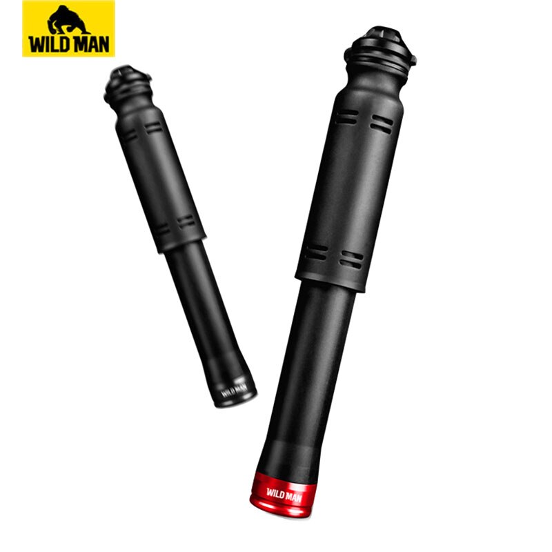 Wild man draagbare mini fietspomp mtb hoge druk plastic fiets handpomp fietsaccessoires pompe velo 110 psi
