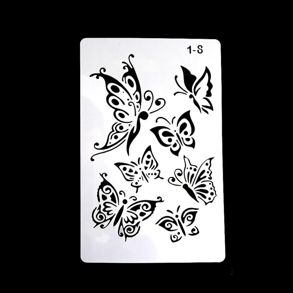 12 DIY Malerei Vorlage Hohl Graphics Home Wand Malerei Dekoration Sammelalbum Album Tagebuch Zeichnung Präge Schablonen: 1-8
