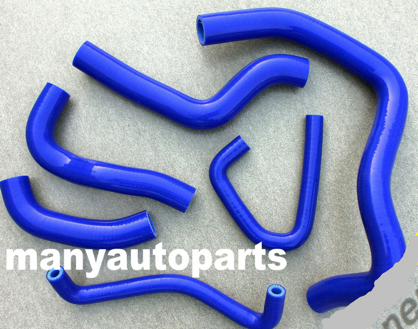 VOOR KAWASAKI NINJA ZX6R HI-PERF SILICONEN KOELVLOEISTOF SLANG KIT BLAUW 2007 07 08
