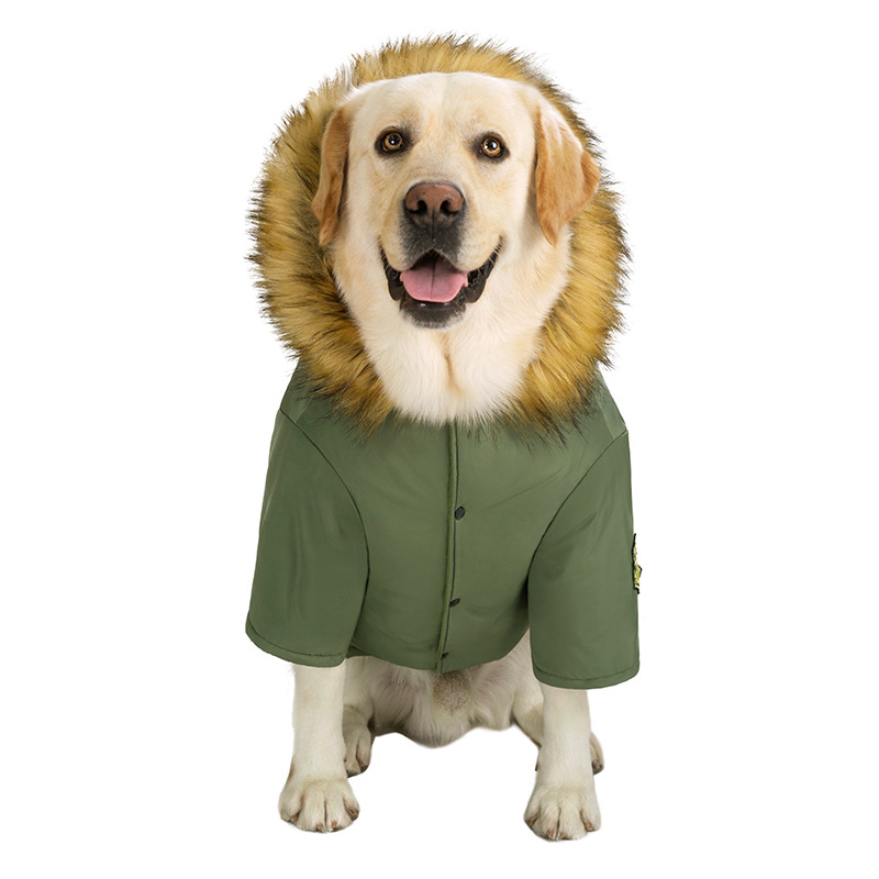 Big dog clothes winter warm big dog clothes big dog clothing big dog cotton-padded clothes