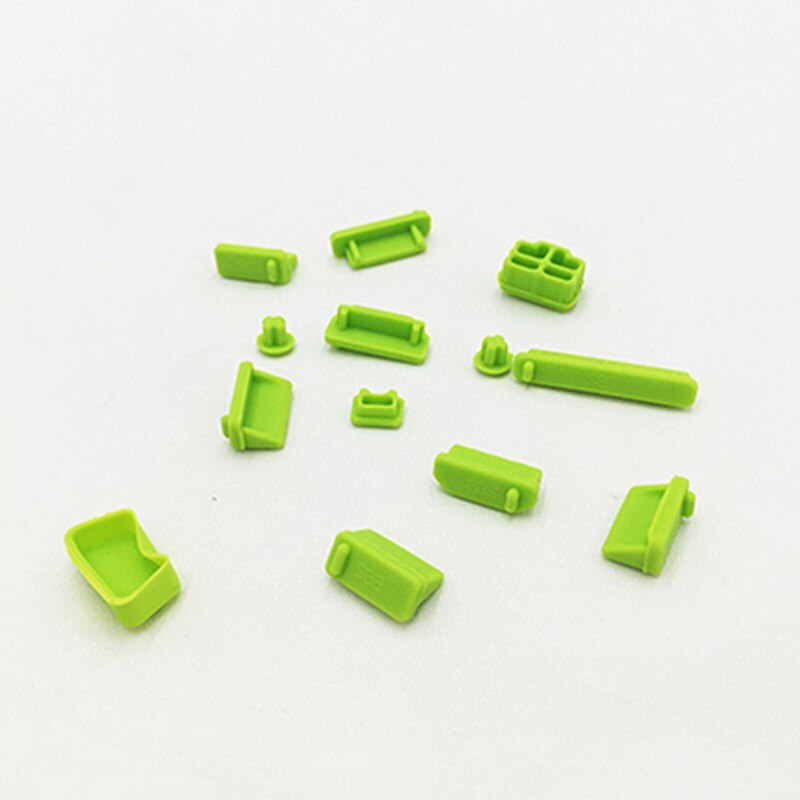 Silicone Anti Dust Plug Cover Stopper Laptop Stof Plug Laptop Usb Stof Plug Laptop Computer Accessoires: Green