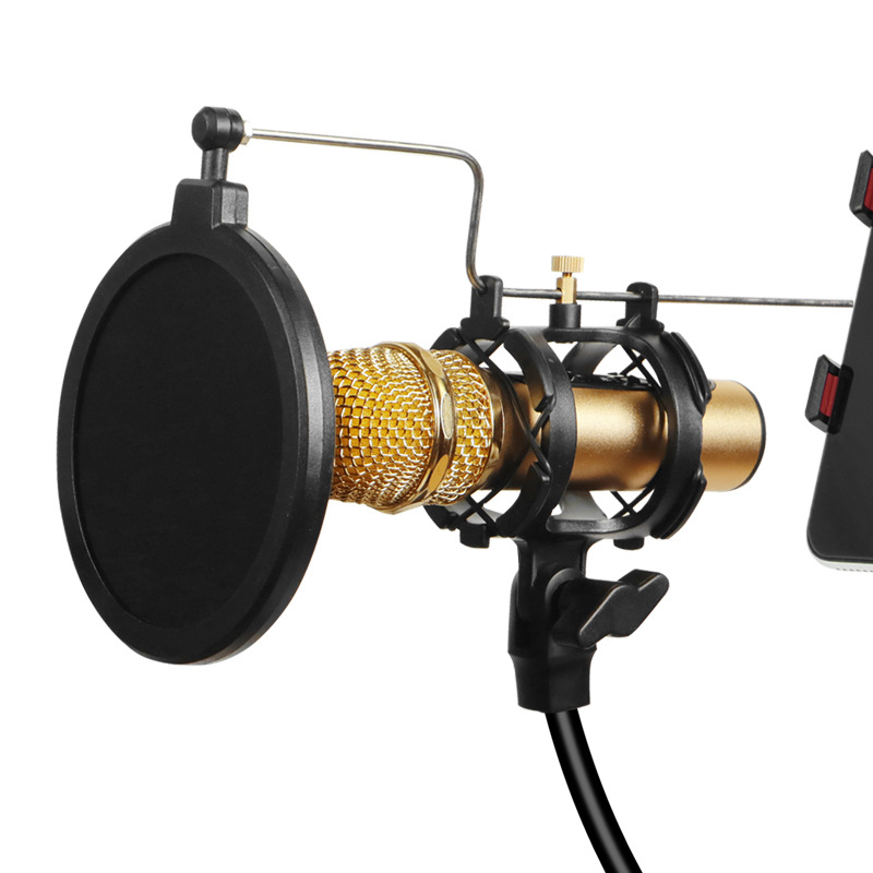 Support de Microphone et téléphone 3 en 1, avec filtre, Long bras Flexible réglable à 360 degrés