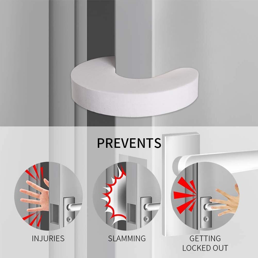 5Pcs Eva C Vorm Vingerknelbeveiliging Guard Baby Proof Veiligheid Kinderen Bescherming Kids Vinger Veilig Foam Deurstopper