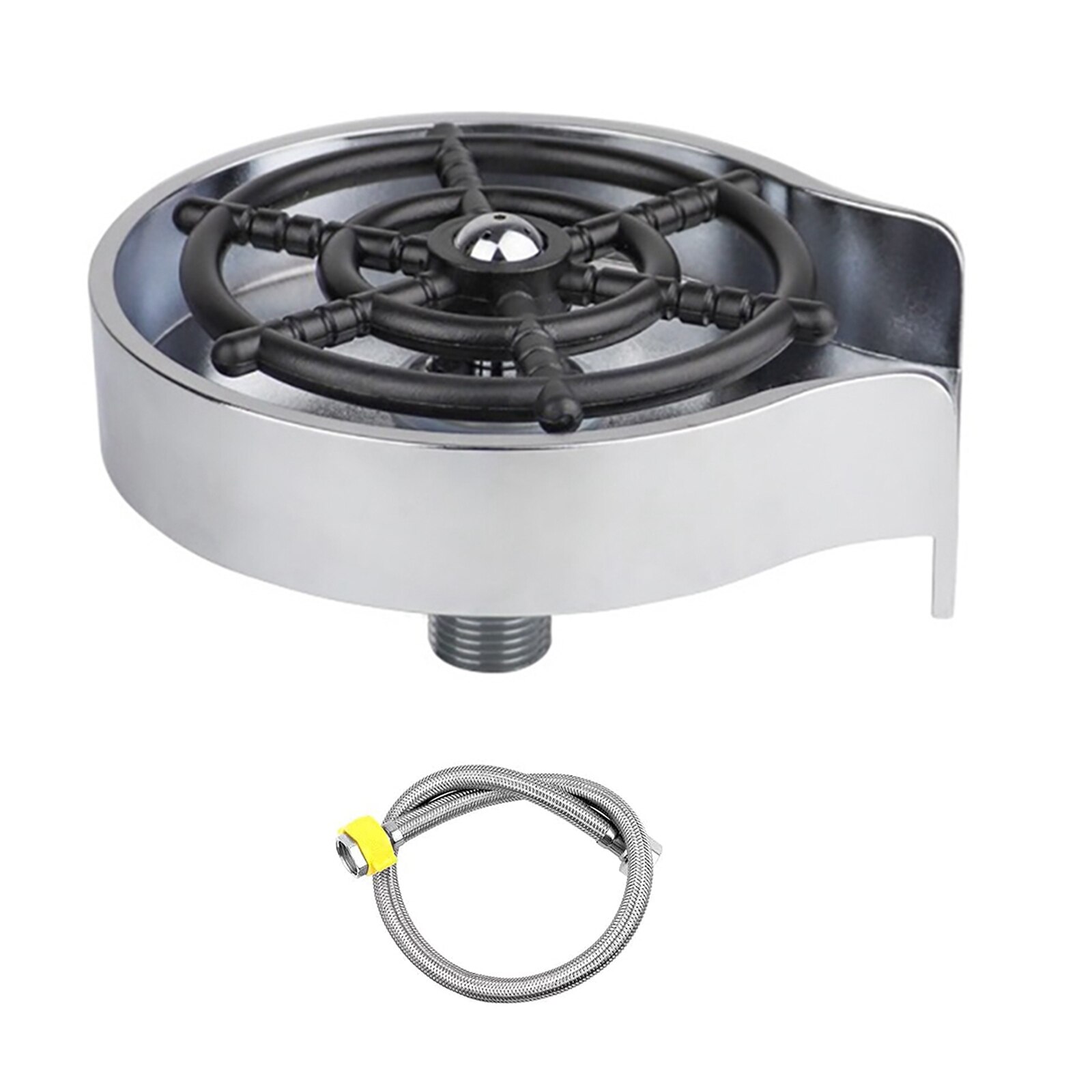 Practical Faucet Glass Rinser Automatic Cup Washer Kitchen Sink Milk Tea Beer Coffee Pitcher Cleaning Gadget: Default Title