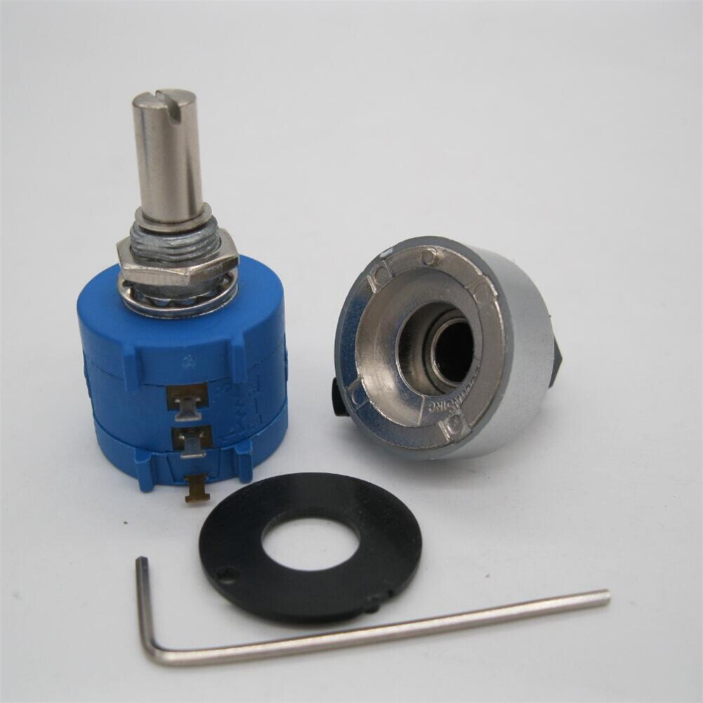 5Pcs 500 Ohm 3590S-2-501L Precision Multiturn Potentiometer 10 Ring turn Adjustable Resistor Turns Counting Dial Rotary Knob